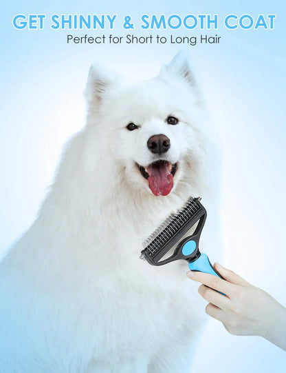 🐾✨ Professional Deshedding Tool – Less Shedding, Happier Pets & Cleaner Homes 💖