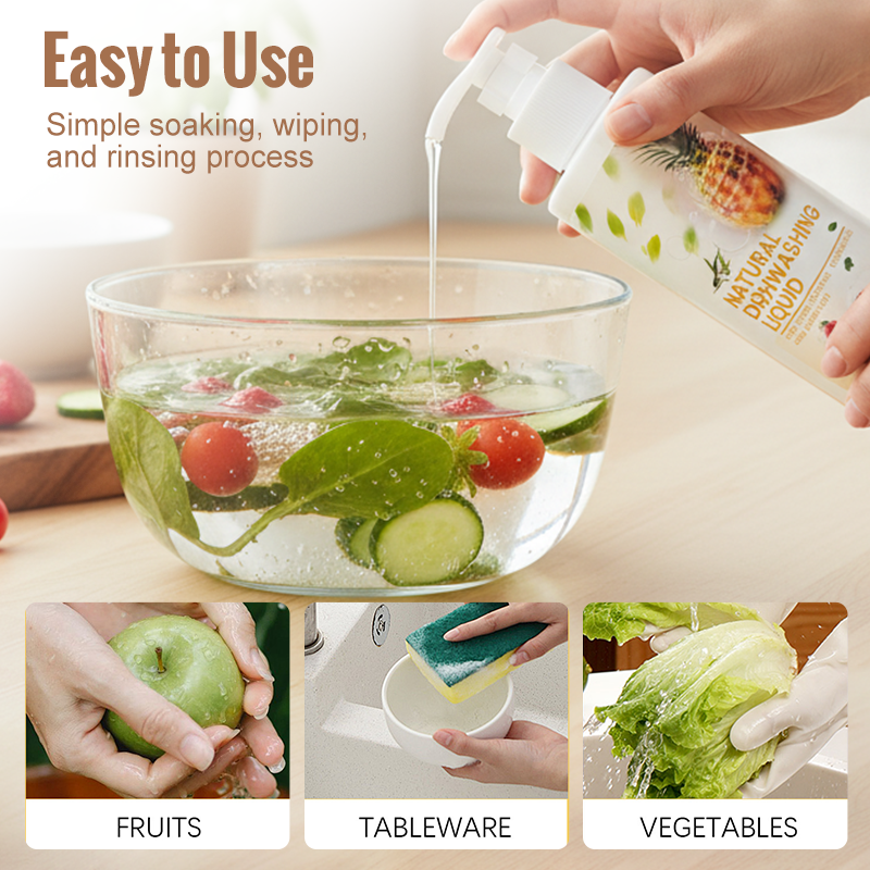 🍎🥬 Fruit & Vegetable Wash – Gently Removes Dirt, Residue & Impurities ✨